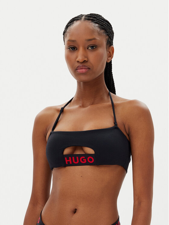 HUGO HUGO Bikini augšdaļa Dotti 50540224 Melns