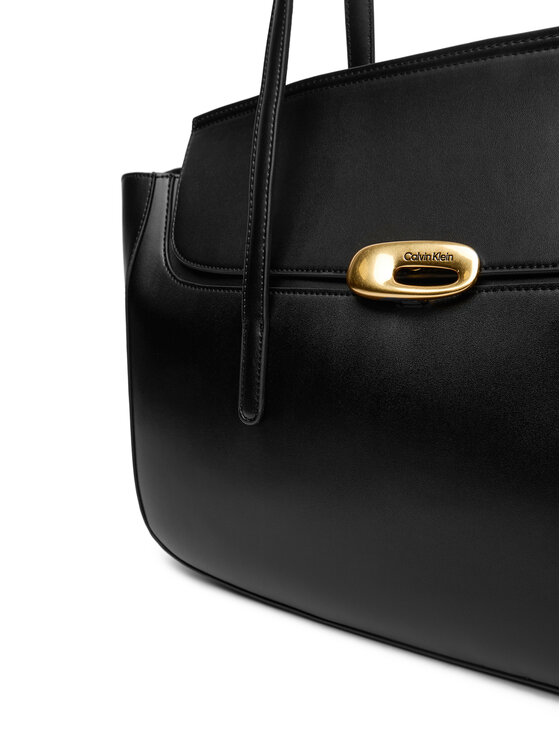 Calvin Klein Calvin Klein Сумка Hardware Flap Tote Bag LV04F3145G Чорний