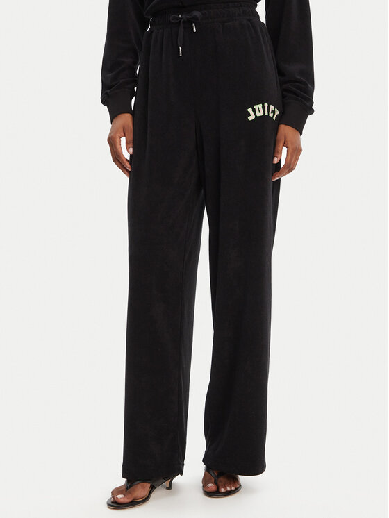 Juicy Couture Juicy Couture Pantaloni trening Regan JCWBJ125335 Negru Wide Leg