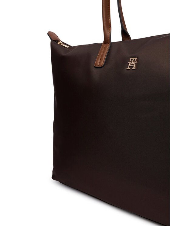 Tommy Hilfiger Tommy Hilfiger Geantă Popette Maxi Tote AW0AW17996 Maro