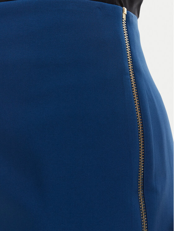 Rinascimento Rinascimento Puzdrová sukňa CFC0127985003 Modrá Slim Fit
