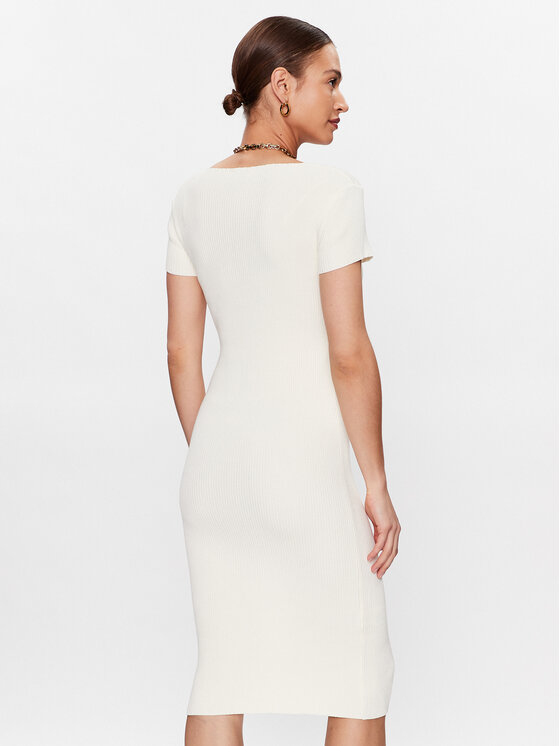 PINKO Pinko Trikotažinė suknelė 101173 A0TU Balta Regular Fit