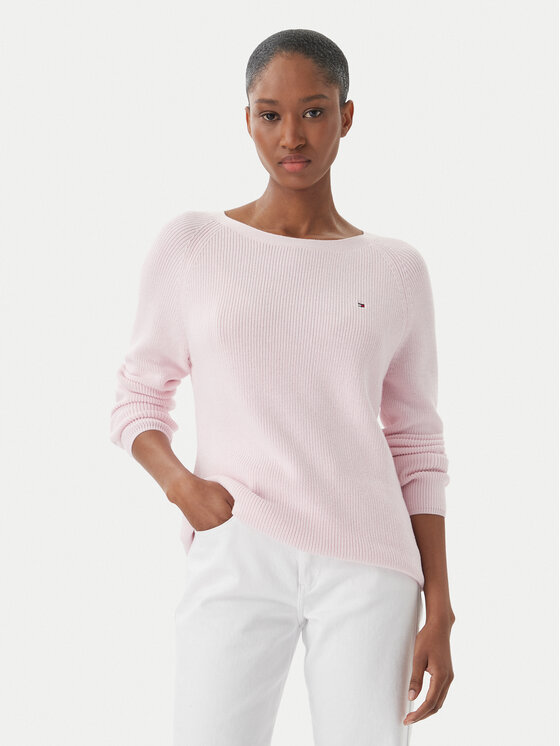 Tommy Hilfiger Tommy Hilfiger Pulover WW0WW44975 Roza Regular Fit