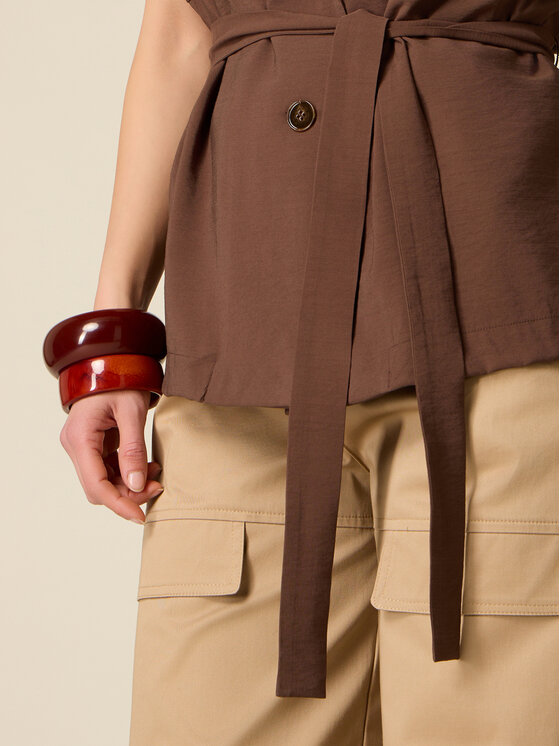Oltre Oltre Giacca da abito R011J100338N022 Marrone Regular Fit
