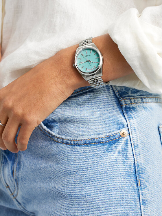 Timex Timex Orologio Legacy Day and Date Tiffany TW2V68400 Argento