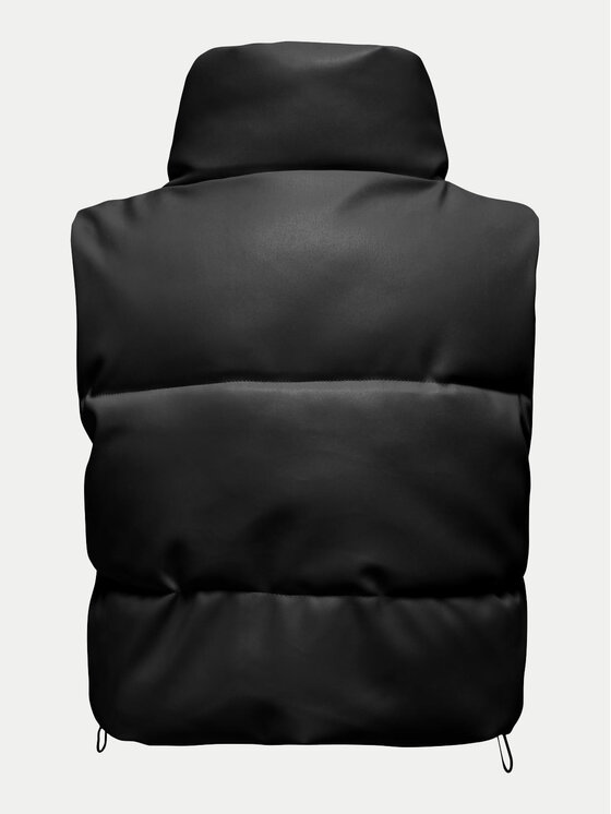 ONLY ONLY Αμάνικο Μπουφάν Elsie 15322028 Μαύρο Regular Fit