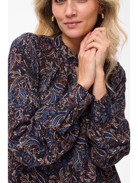 blue shadow blue shadow Bluzka Ika Niebieski Regular Fit