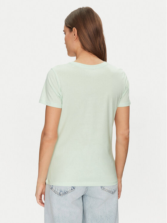Guess Guess T-krekls V2YI07 K8HM0 Zaļš Regular Fit