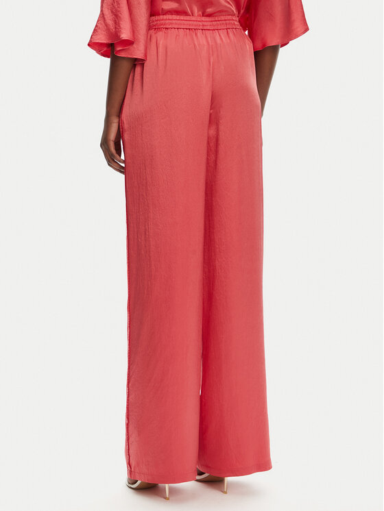PINKO PINKO Kalhoty z materiálu 104595 A2BU Korálová Regular Fit