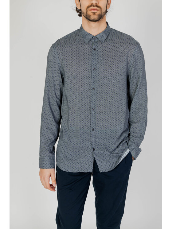 Armani Exchange Armani Exchange Koszula 3DZC48 ZNRNZ Szary Long Fit