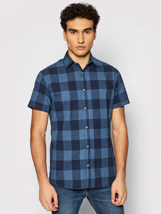 Camicia Keith 12187970 Blu scuro Regular Fit