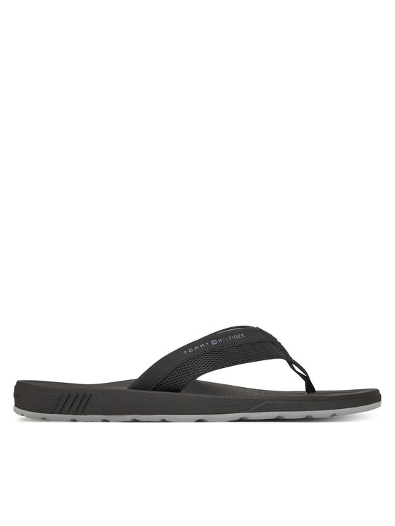Tommy Hilfiger Tommy Hilfiger Σαγιονάρες Molded Hilfiger Beach Sandal FM0FM05361 Μαύρο