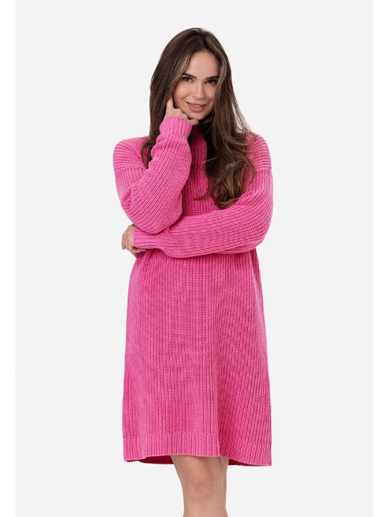 LAURELLA LAURELLA Sweter 6TU039 Bordowy Regular Fit