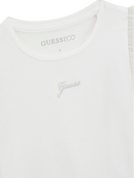 Guess Guess Tričko K6GI19 K6YW4 Biela Regular Fit