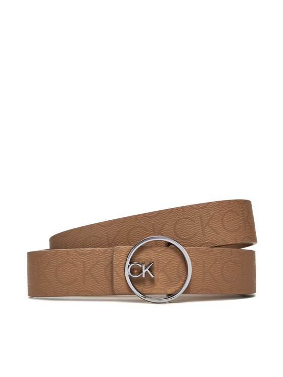 Calvin Klein Ceinture femme Ck Buckle Reversible Belt 3Cm K60K612359 Marron Modivo