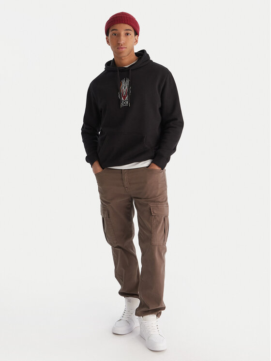 DC Shoes DC Shoes Суитшърт Burnt Out EDYSF03253 Черен Regular Fit