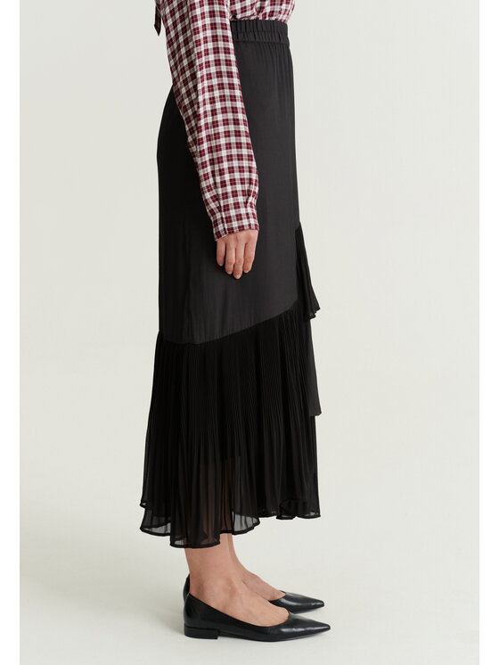 TATUUM TATUUM Spódnica midi FALBI Brązowy Flare Fit