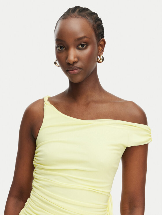 Bardot Bardot Abendkleid Layana 60513DB Gelb Slim Fit
