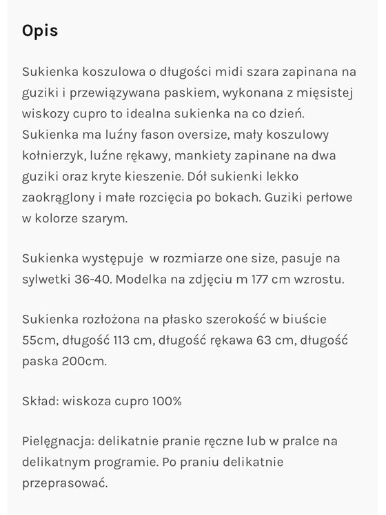 Entelier Entelier Sukienka koszulowa koszulowa midi Szary Relaxed Fit