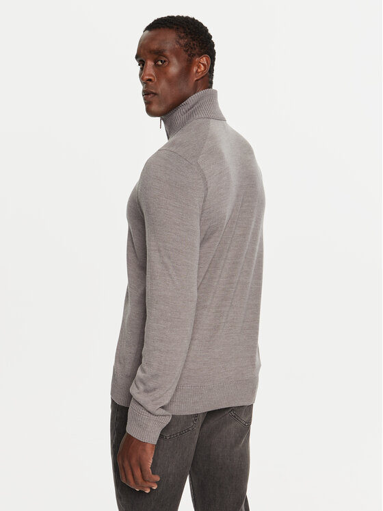 BOSS Boss Džemper Avac_Fz 50501750 Siva Regular Fit