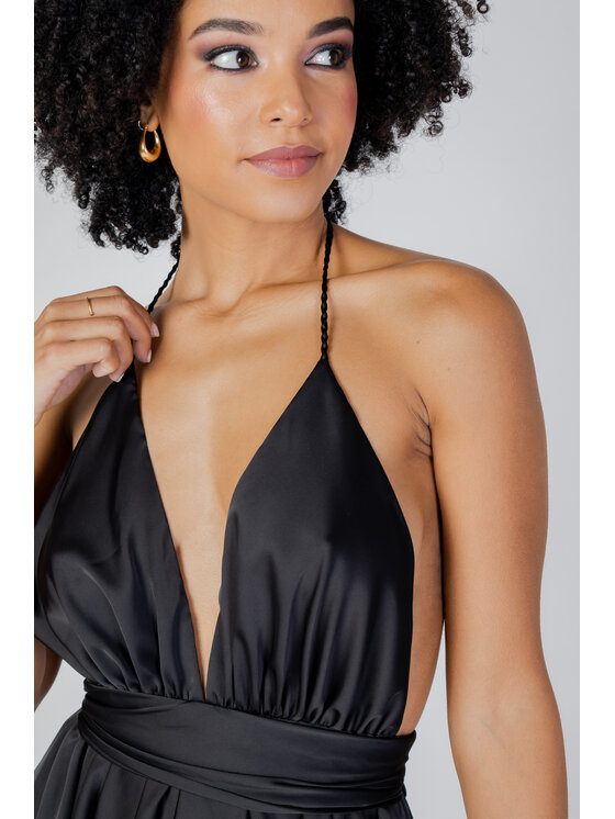 Sol Wears Women Sol Wears Women Abito da sera DIANA CORTO Nero To Fit