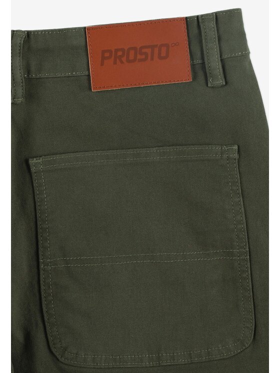 PROSTO. PROSTO. Spodnie materiałowe Work Zielony Regular Fit