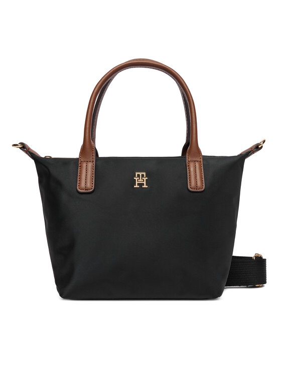 Tommy Hilfiger Tommy Hilfiger Kabelka Popette Mini Tote AW0AW17709 Čierna