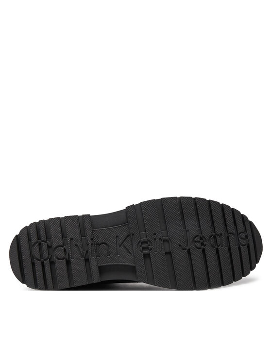 Calvin Klein Calvin Klein Μπότες Eva Mid Laceup Boot Lth YM0YM00751 Μαύρο