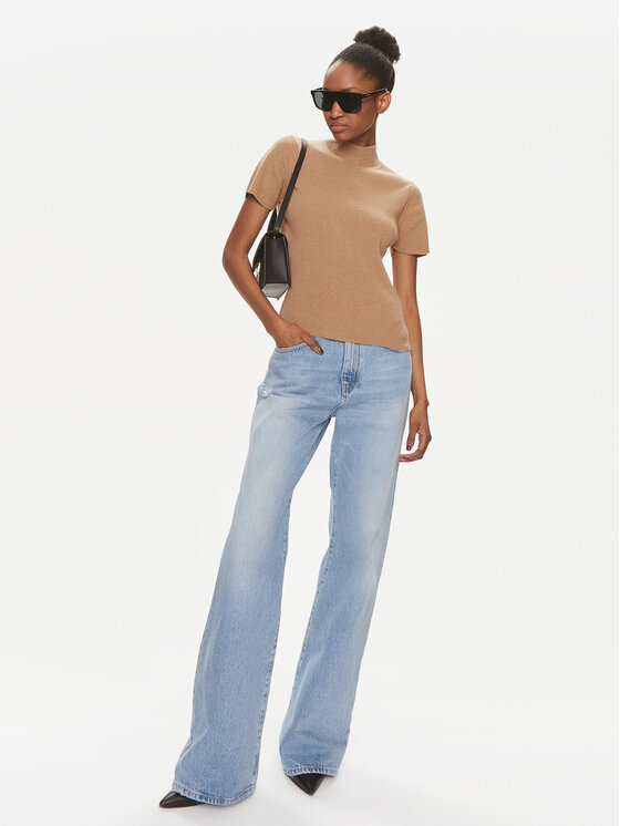 PINKO Pinko Blugi Wanda 101733 A140 Albastru Wide Leg