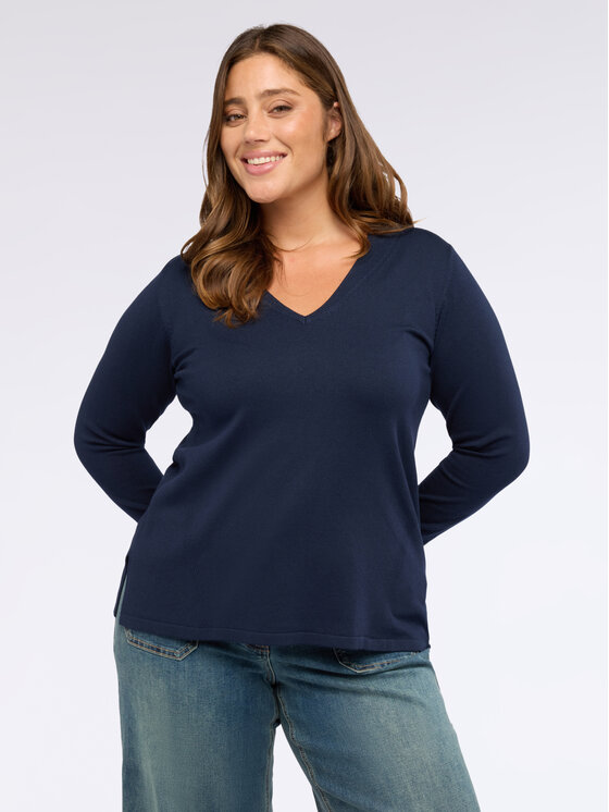 Fiorella Rubino Fiorella Rubino Maglione M629L008003N034 Blu Regular Fit