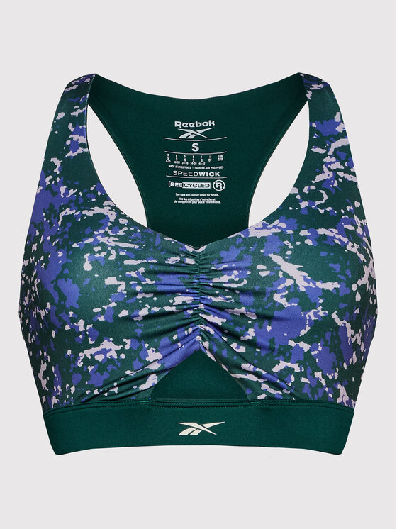 Reebok Reebok Спортен сутиен Modern Safari HK4806 Зелен