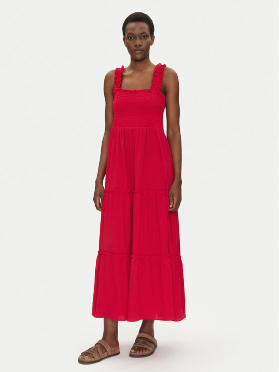 Iconique Iconique Sommerkleid IC25-009 Rot Regular Fit