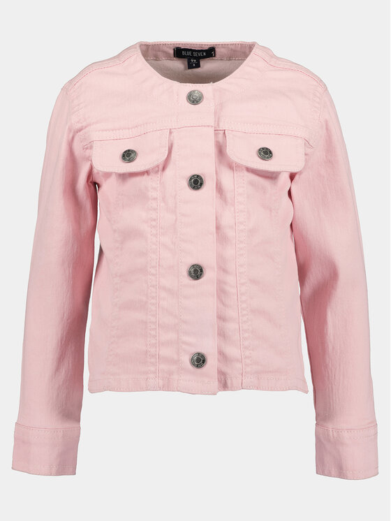 Blue Seven Blue Seven Jeansová bunda 745024 X Růžová Regular Fit