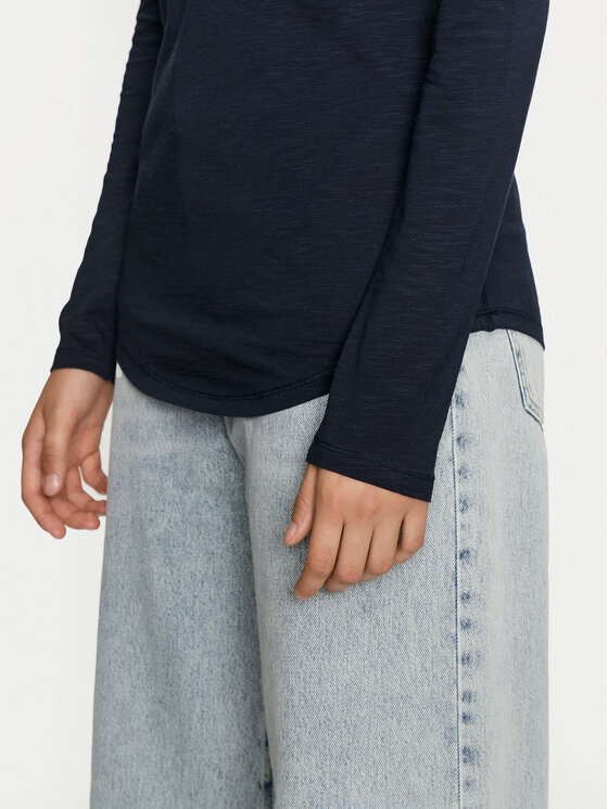Sisley Sisley Majica 3TNHL119S Tamnoplava Regular Fit