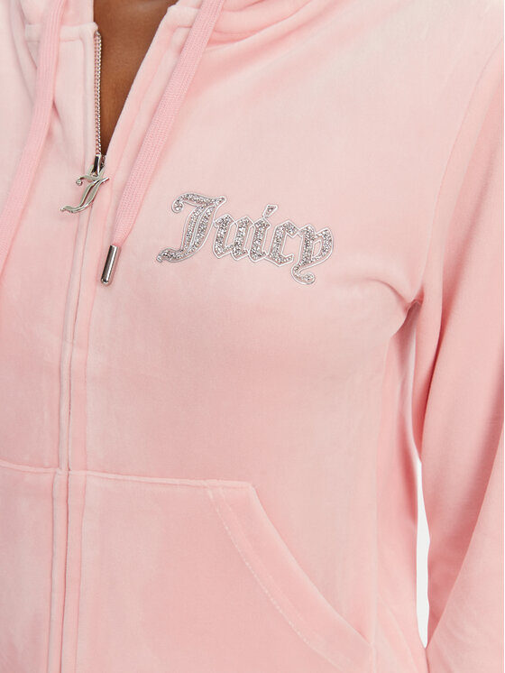 Juicy Couture Juicy Couture Mikina Robertson JCBAS125805 Ružová Regular Fit