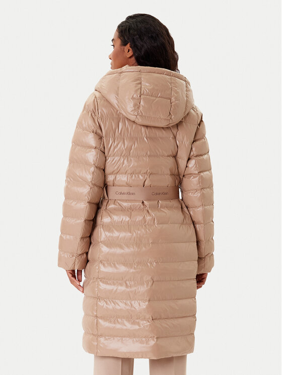 Calvin Klein Calvin Klein Télikabát LV044D543G Bézs Slim Fit