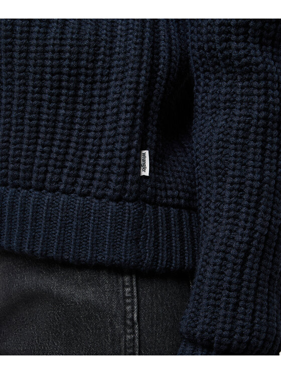 Wrangler Wrangler Cardigan 112370796 Blu scuro Regular Fit