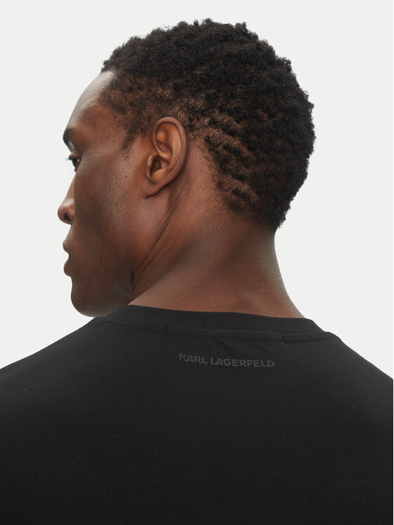 KARL LAGERFELD KARL LAGERFELD Тишърт 755058 552235 Черен Regular Fit