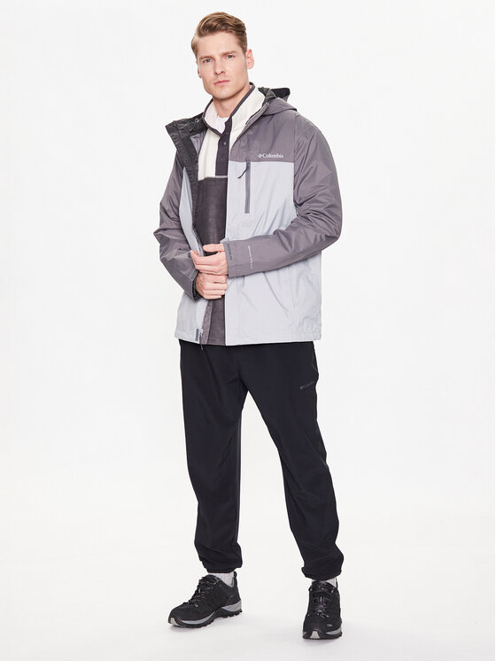 Columbia Columbia Kurtka przeciwdeszczowa Pouring Adventure II 1760061 Szary Regular Fit