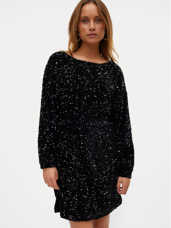 Vero Moda Vero Moda Kokteilikleit Bella 10317046 Must Regular Fit