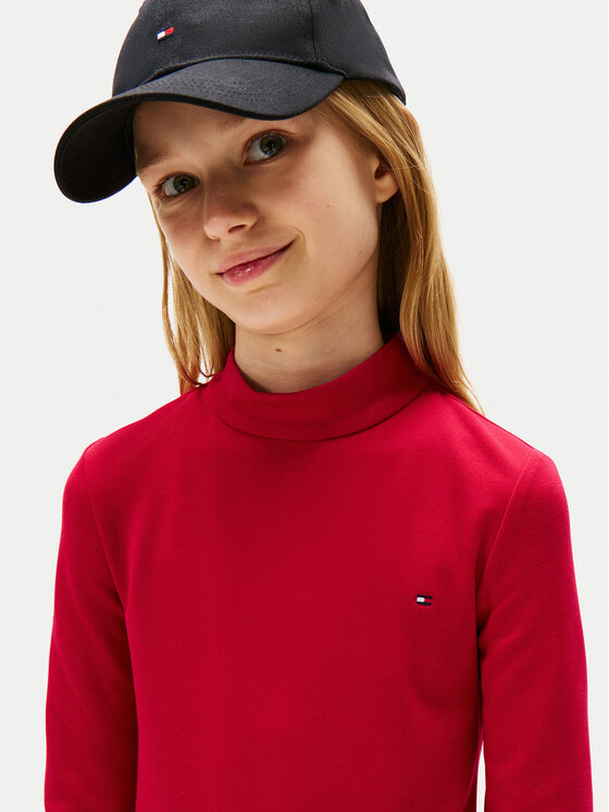 Tommy Hilfiger Tommy Hilfiger Vsakodnevna obleka Essential Skater KG0KG08790 D Rdeča Regular Fit