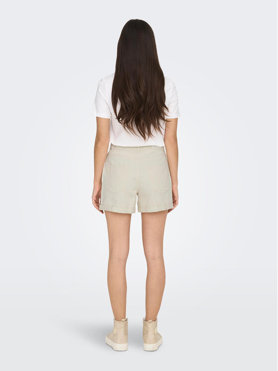 ONLY ONLY Дънкови шорти 15230571 Бежов Regular Fit