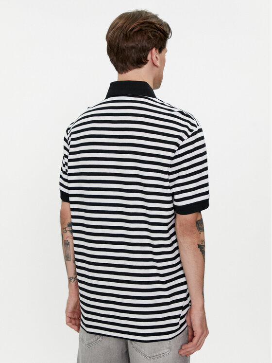 BOSS Boss Polo Palesstripe 50513604 Crna Regular Fit