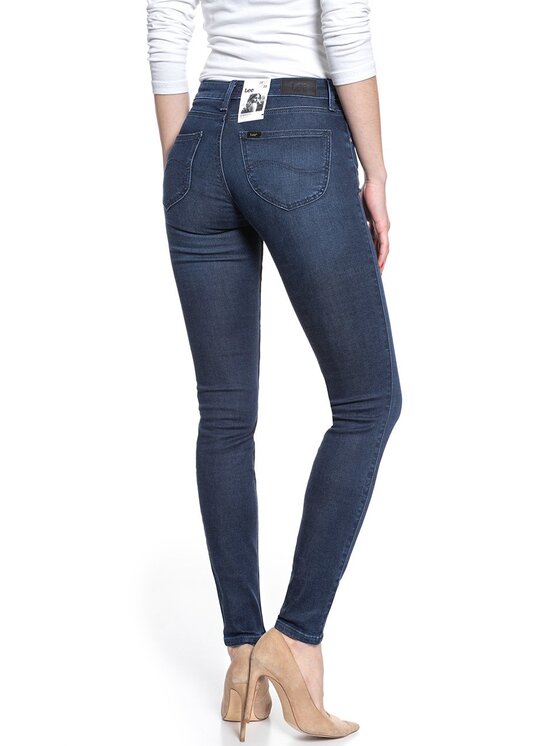 Lee Lee Jeansy SCARLETT Niebieski Skinny Fit