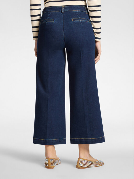 Elena Mirò Elena Mirò Jeansy P512P000389N034 Niebieski Cropp Fit