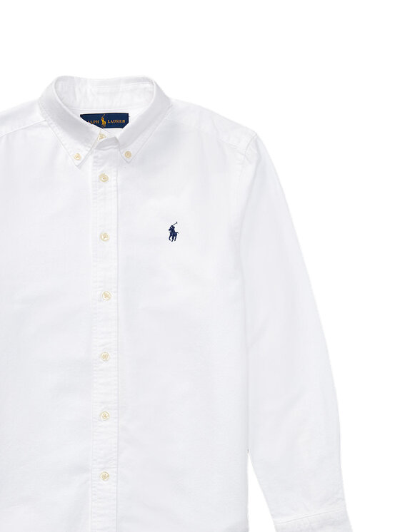 Polo Ralph Lauren Polo Ralph Lauren Marškiniai 323819238001 Balta Slim Fit