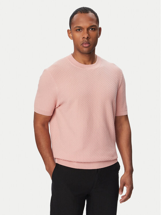 BOSS Tricou H-Nilton 50560468 Roz Regular Fit