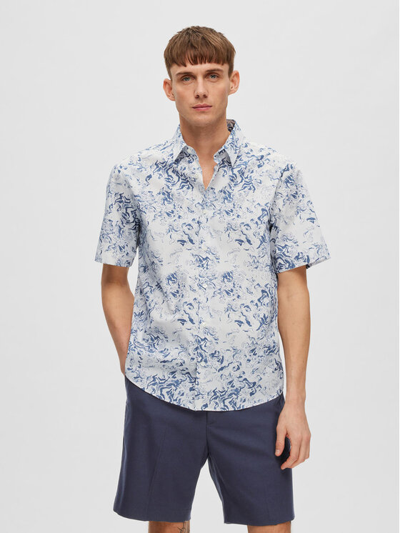 Selected Homme Selected Homme Πουκάμισο 16088361 Μπλε Relaxed Fit