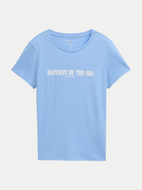 Tom Tailor Denim Tom Tailor Denim T-Shirt 1045417 Modrá Regular Fit