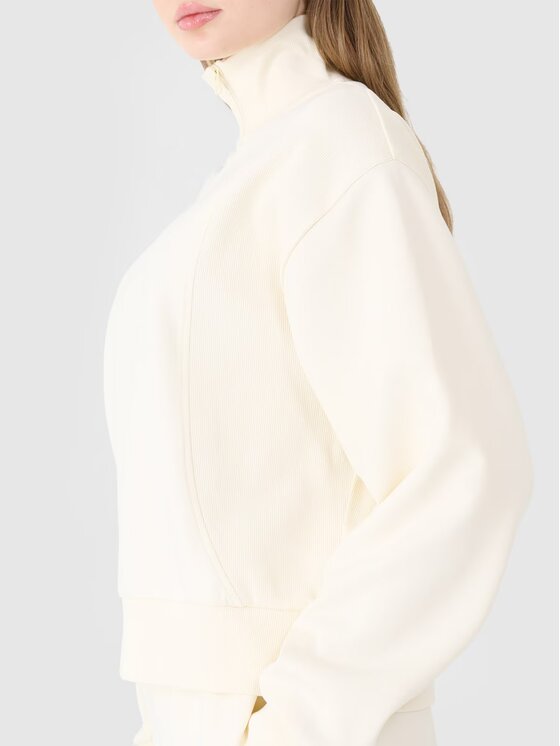 4F 4F Felpa 4FWSS25TSWSF1545-11S Bianco Regular Fit